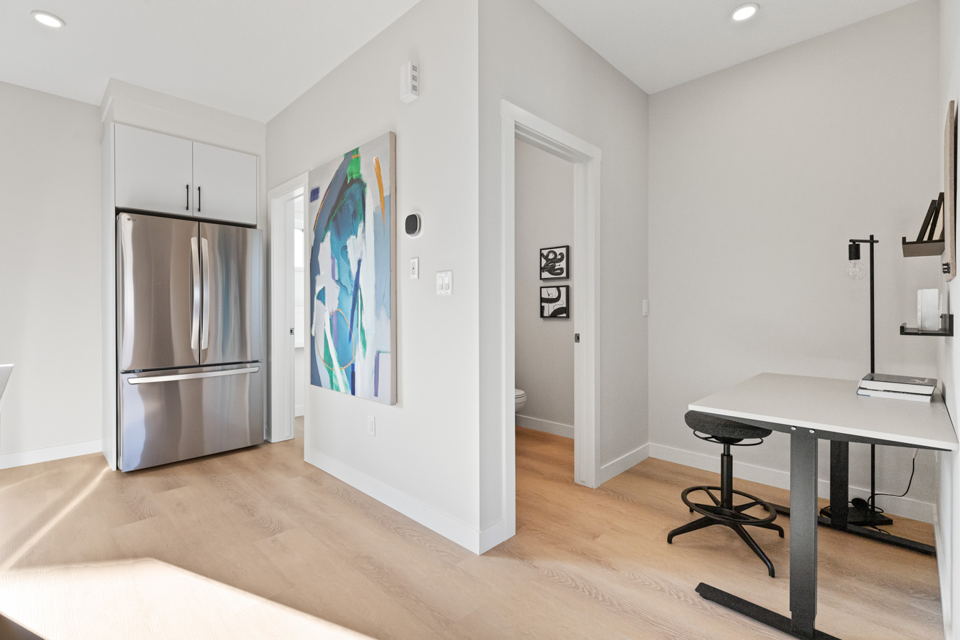 Ground-floor den and workspace in a Cherry Hills townhome